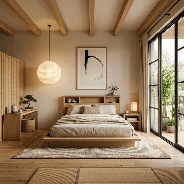 Japandi Bedroom Retreat