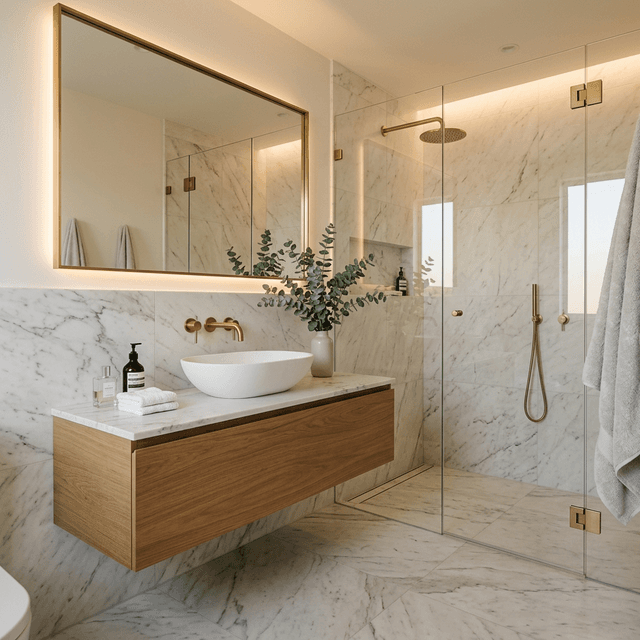 Minimalist Spa Bathroom